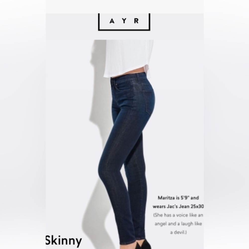 Ayr the Skinny Jean in Jac's Jean 26x26 - Picture 3 of 7